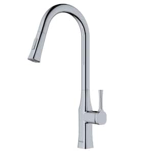 Standerton Single Handle Pull-Down Sprayer Kitchen Faucet in Chrome