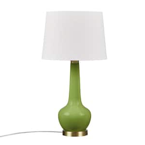 Zazie 26.25 in. Green Transitional Table Lamp