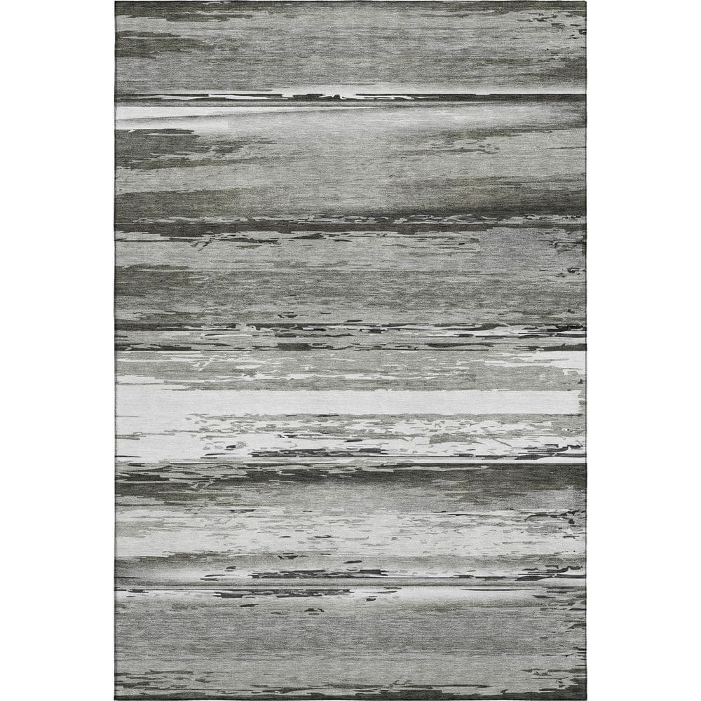 Mayfield Premium Machine Washable Abstract AMF2243 Gray 8 ft. x 10 ft. Area Rug price history on PriceWatchPro