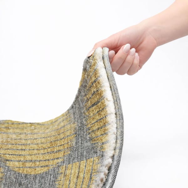 Dream Shag Premium Machine Washable Abstract ADS119 Gilded 8 ft. x 10 ft. Area Rug