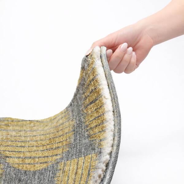 Dream Shag Premium Machine Washable Abstract ADS119 Gilded 9 ft. x 12 ft. Area Rug