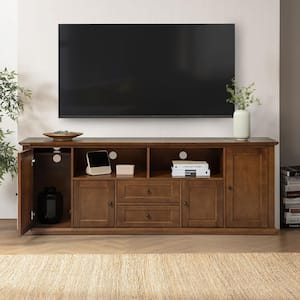 Eva Walnut 72 in. Traditional TV Stand up to 75 in.