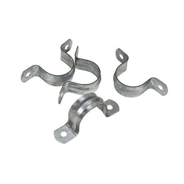 Oatey 1 in. Galvanized 2-Hole Pipe Hanger Strap (4-Pack)