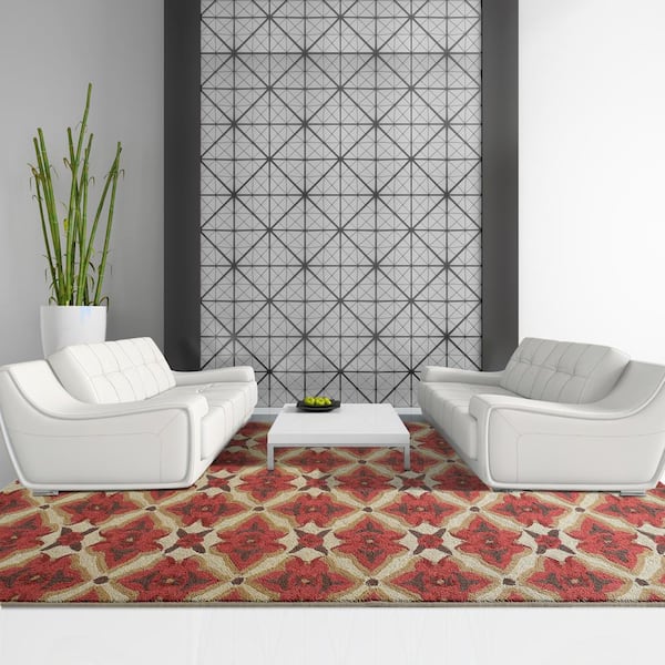 Lanart Muskoka Spice Polyester 4 ft. x 6 ft. Area Rug