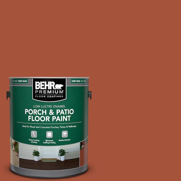 BEHR PREMIUM 1 gal. #S-H-210 New Penny Low-Lustre Enamel Interior/Exterior Porch and Patio Floor Paint