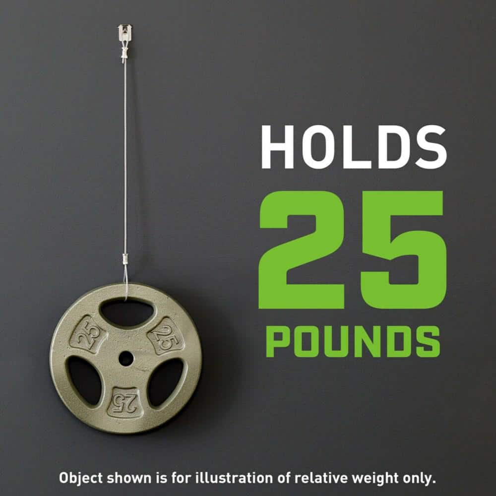 3M CLAW 25 lb Hardened Steel Drywall Picture Hanger with Spot Marker