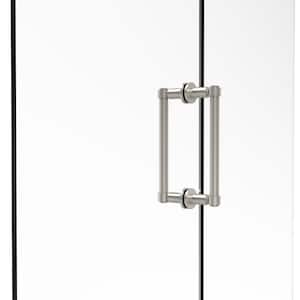 Contemporary 8 in. Back-to-Back Shower Door Pull in Polished Nickel