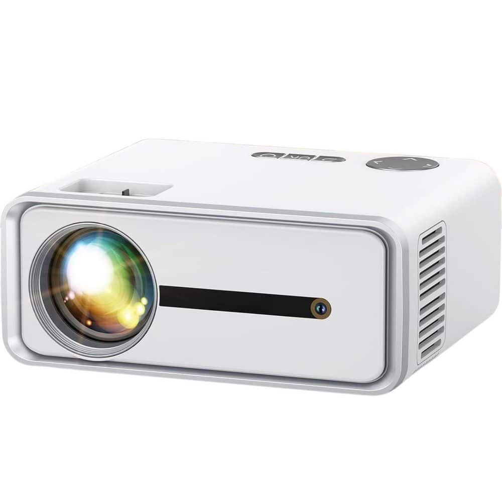 1920 x 1080 Mini Projector with WiFi 6 and Bluetooth, 450ANSI, for Outside,