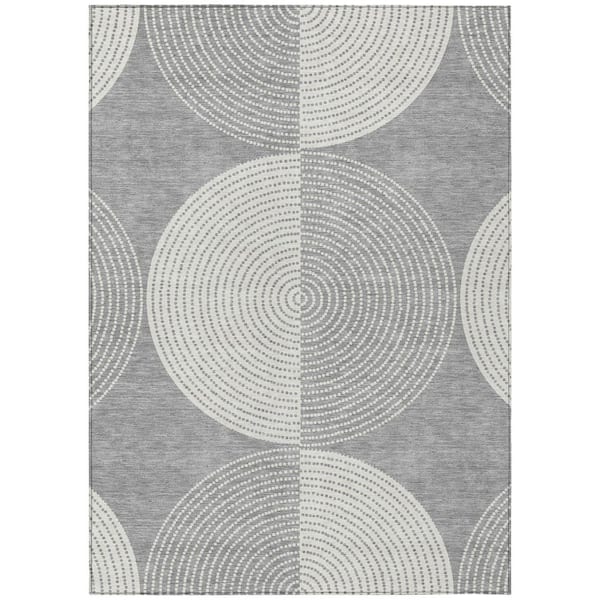 Addison Rugs Chantille Machine Washable Indoor/Outdoor Abstract ACN2275 Gray 3 ft. x 5 ft. Area Rug