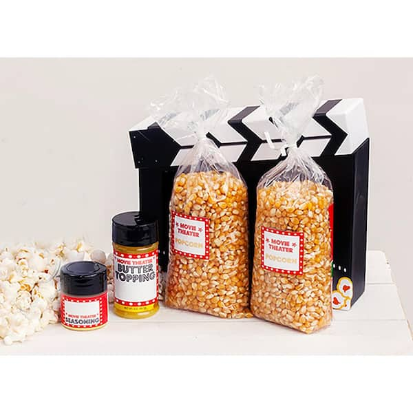 Wabash Valley Farms Copper Plated Stainless Steel Whirley Pop Popcorn Maker  and Cello Popcorn Gift Set