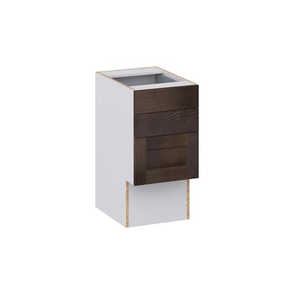 Georgetown 15 in. W x 21 in. D x 30 in. H Assembled Accesible ADA Bath Drawer Base Kitchen Cabinet in Chestnut