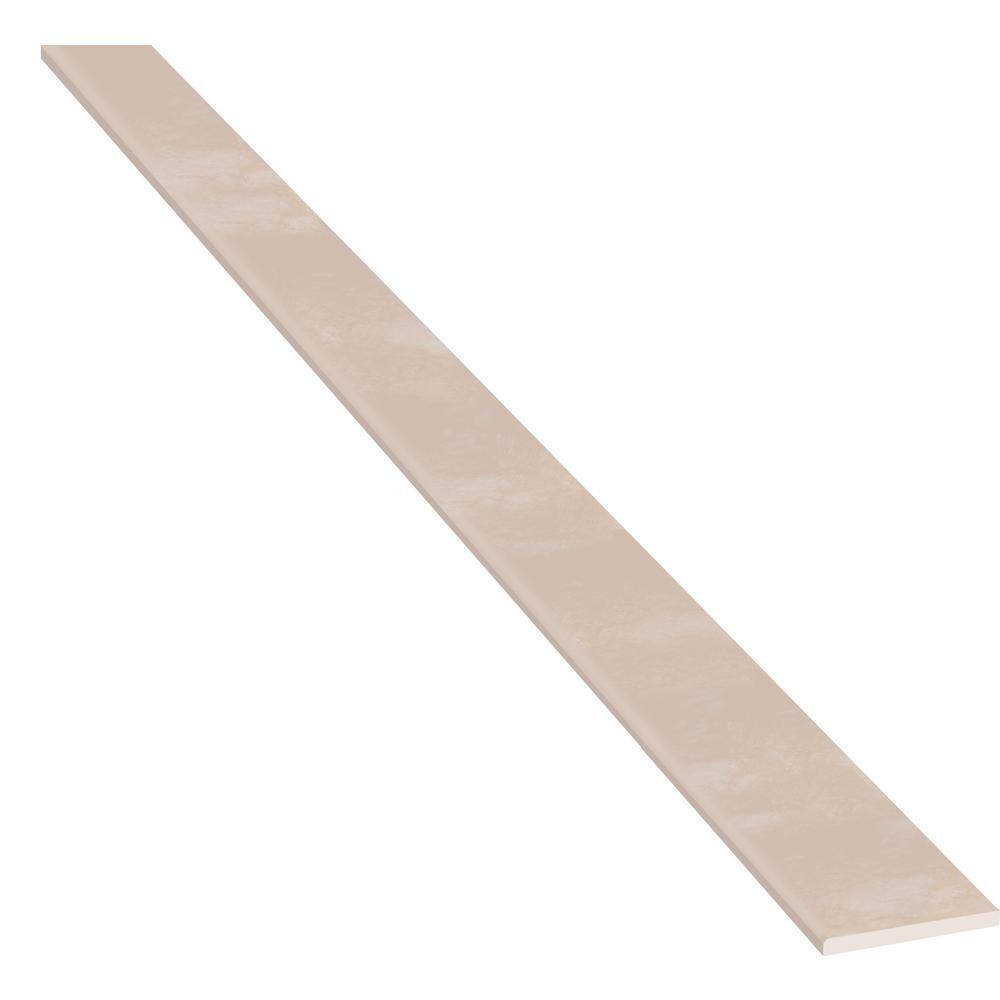 MSI Beige Single 6 in. x 37 in. Polished Engineered Marble Threshold ...