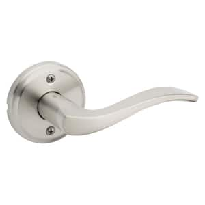 Sedona Satin Nickel Right Handed Round Wave Half Dummy Door Lever