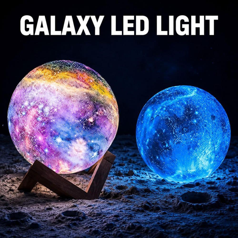 ムーンライト ホーロー サボ Alsy 5.9 in. Galaxy Indoor Accent Lamp with Globe Shade 24418-000