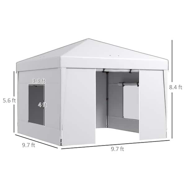 Out sunny Steel, Oxford Cloth 100.5 in. x 116.25 in. Arbor