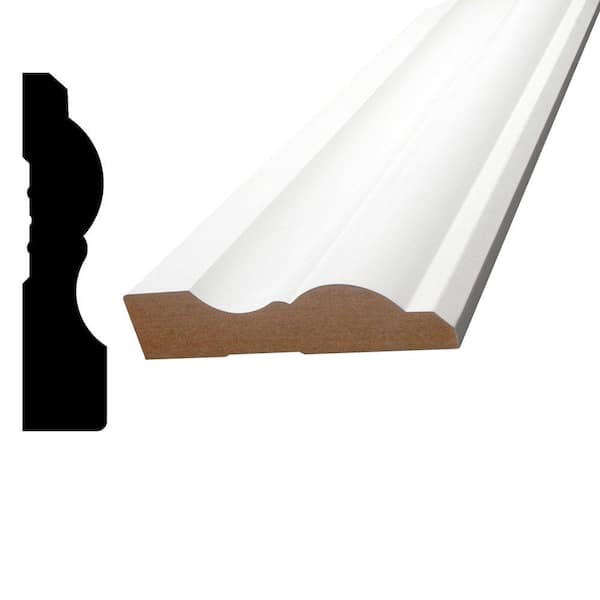 3/4 in. x 3-1/4 in. x 96 in. Primed MDF Casing Moulding Pack (4 pack)