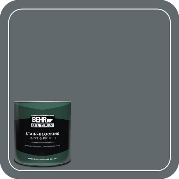 BEHR ULTRA 1 qt. #730F-6 Amphibian Semi-Gloss Enamel Exterior Paint & Primer