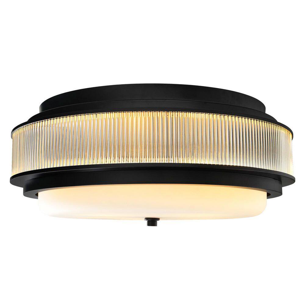 CWI Lighting Valdivia 4 Light Black Flush Mount 1567C18-4-101 - The ...