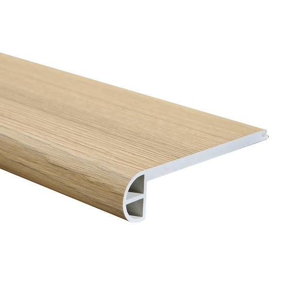 Malibu Wide Plank French Oak Concord 0.944 in. Thickness x 4.527 in. Width x 94.48 in. Length Vinyl Flush Stair Nose Molding