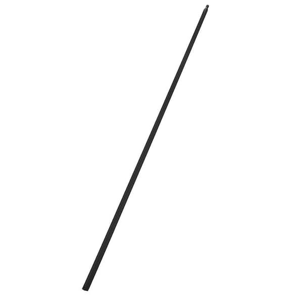 HOUSE OF FARA 1/2 in D x 1/2 in. W x 44 in. L Black Metal Square Iron Baluster