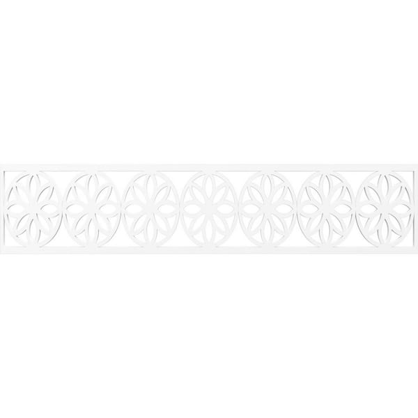 Ekena Millwork Blume Fretwork 0.375 in. D x 46.75 in. W x 10 in. L PVC Panel Moulding