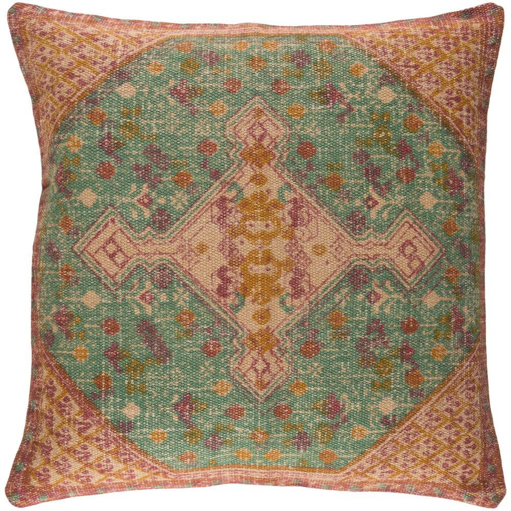 Cowley Teal Green Graphic Polyester 22 in. x 22 in. Throw Pillow price history on PriceWatchPro