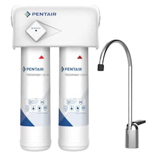 FreshPoint Monitored Under Sink Water Filtration System, NSF Certified to Reduce PFOA/PFOS (2-Stage)