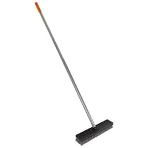 12 in. Interchangeable Plastic Deck Scrubber with Handle