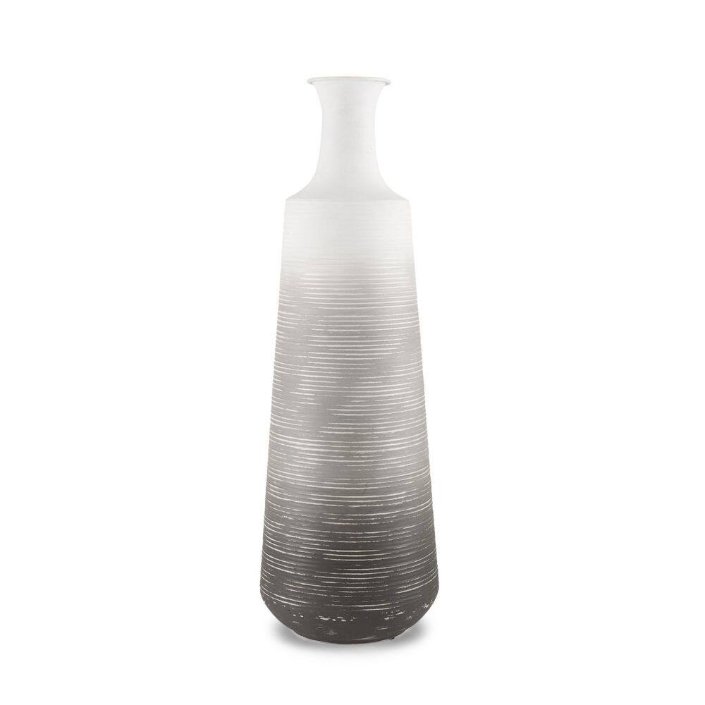 "24"" Gray And White Ombre Metal Table Vase" price history on PriceWatchPro