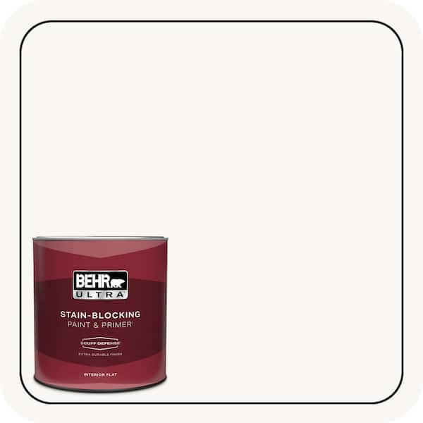 BEHR ULTRA 1 qt. #PPU18-06 Ultra Pure White Extra Durable Flat Interior Paint & Primer