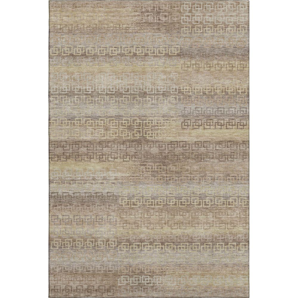 Mayfield Premium Machine Washable Abstract AMF2029 Beige 9 ft. x 12 ft. Area Rug price history on PriceWatchPro