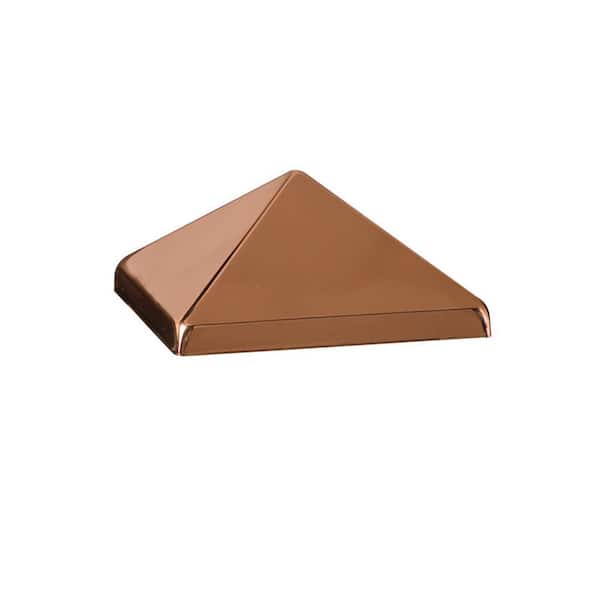 4  in. x 4  in. Copper Pyramid Post Point