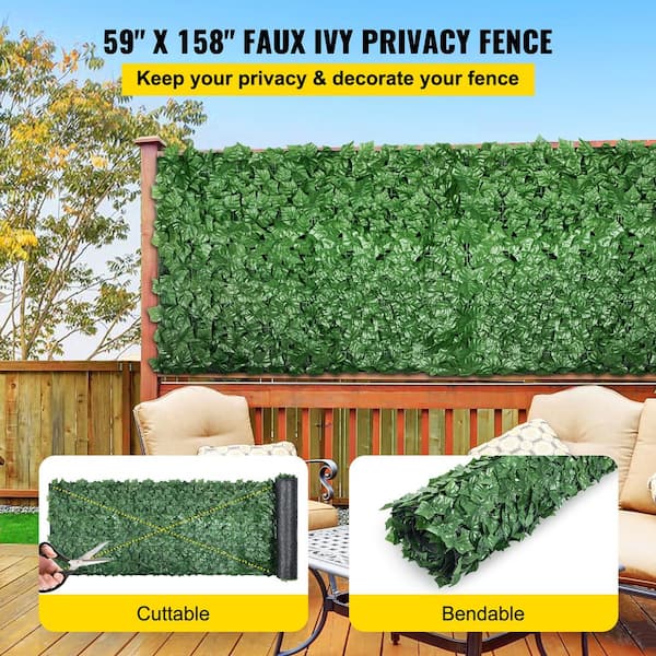 Artificial Fake Ivy Leaf Foliage Privacy Fence Screen Garden Panel Hedge A 