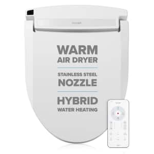 Swash Select EM617 Electric Bidet Seat for Elongated Toilets in White with Warm Air Dryer