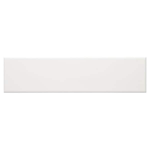 Alva Bierno White 3 in. x 12 in. Glossy Ceramic Subway Wall Tile (12.16 sq. ft./Case)