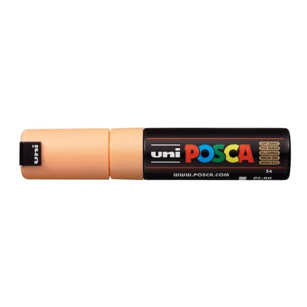 POSCA PC-8K Broad Chisel Paint Marker, Light Orange 076964 - The Home Depot