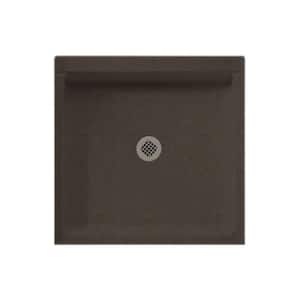 Swanstone 32 in. L x 32 in. W Alcove Shower Pan Base with Center Drain in Canyon