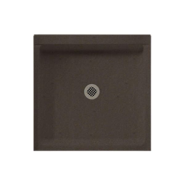 Swan Swanstone 36 in. L x 36 in. W Alcove Shower Pan Base with Center Drain in Canyon