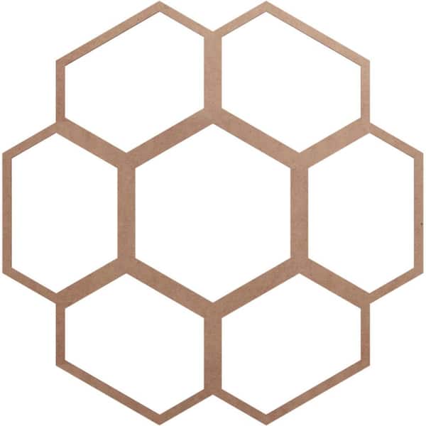 Ekena Millwork 0.375 in. x 40 in. x 40 in. Wood Medallion Moulding