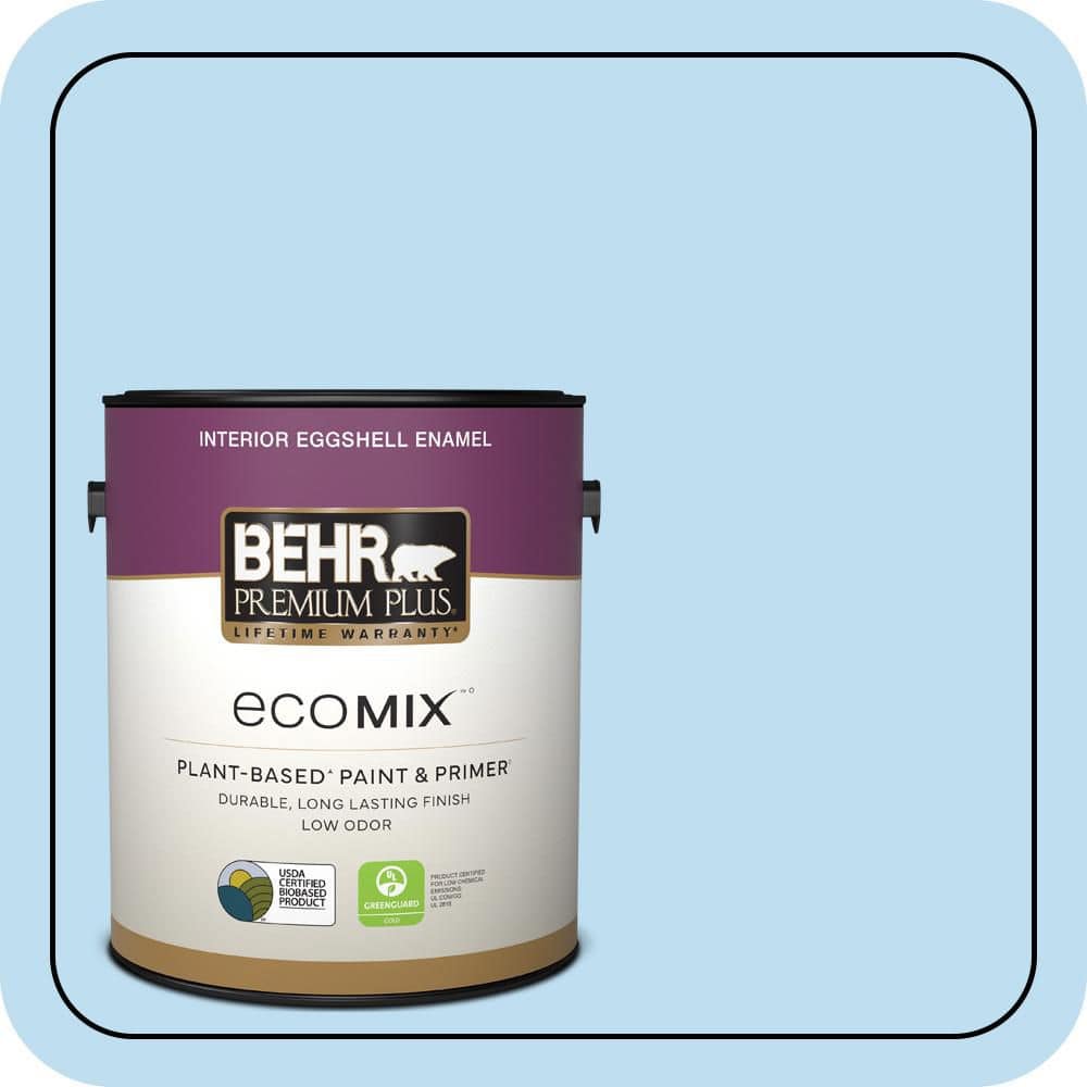 1 gal. #550A-2 Tropical Pool Eggshell Enamel EcoMix Plant-Based Interior Paint & Primer price history on PriceWatchPro