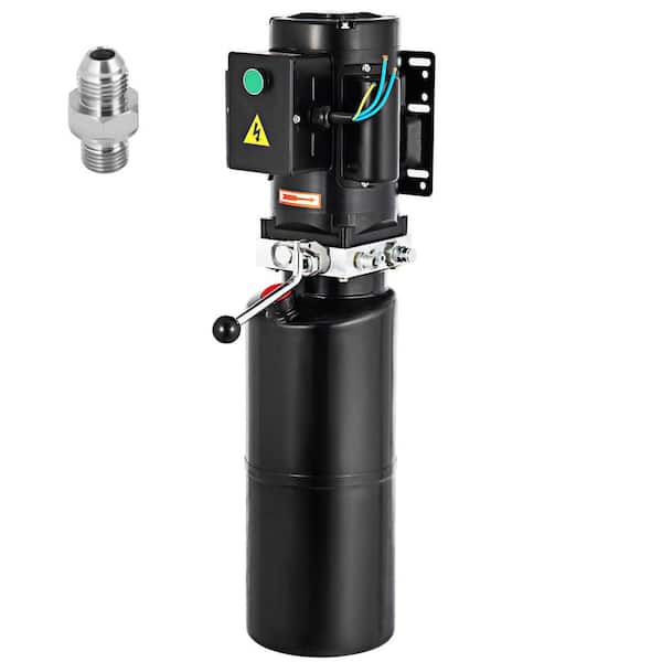 SKYSHALO 2.64 gal. 110-Volt Hydraulic Power Unit Automotive Hydraulic Pump Dump Trailer Vehicle Mounted Lifter Auto Shop Repair