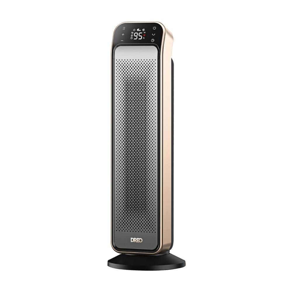 25 in. 11.5 ft/s Fast Convection Electric Ceramic Tower Space Heater with 3
