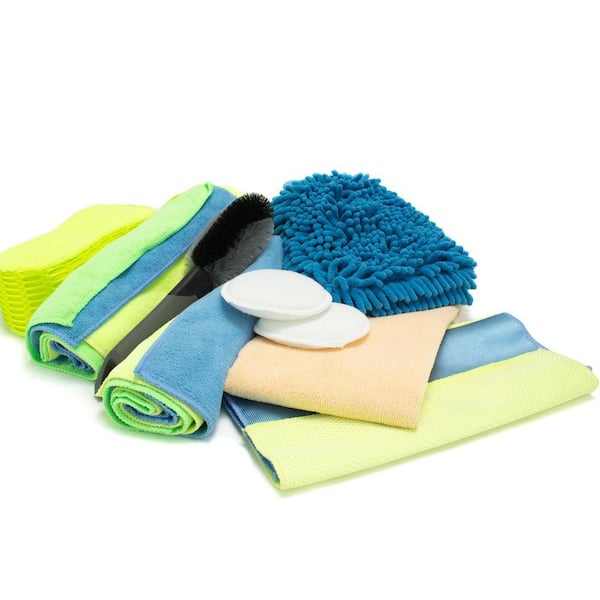 12pc High Quality Microfiber Towels/Cloths 16"x16" Auto Polish Detailing,Yellow 