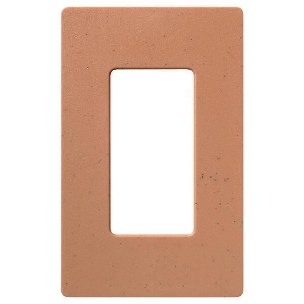 Lutron Claro 2 Gang Wall Plate for Decorator/Rocker Switches, Satin, Terracotta (SC-1-TC) (1-Pack)