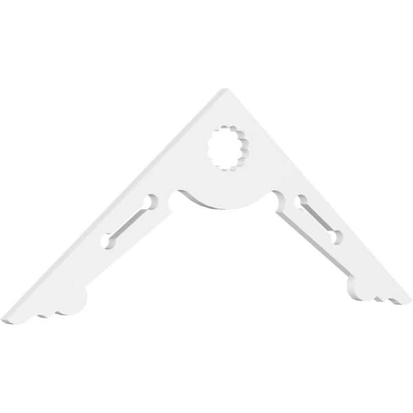 Ekena Millwork Cena 1 in. D x 22-1/2 in. W x 60 in. L Signature Urethane Gable Pediment
