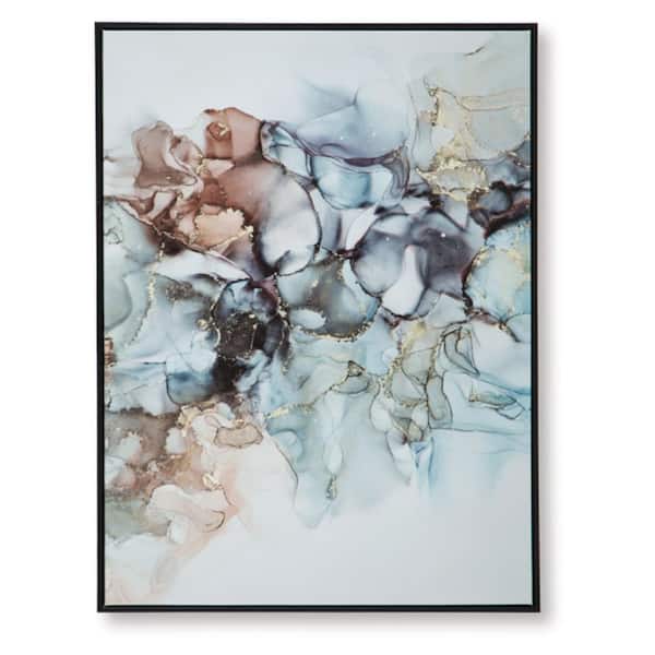 Jordsboro Framed Canvas Transfer Abstract Art Print 30 in. x 40 in.