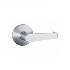 Brushed Chrome Passage Lever Trim for Panic Exit Device