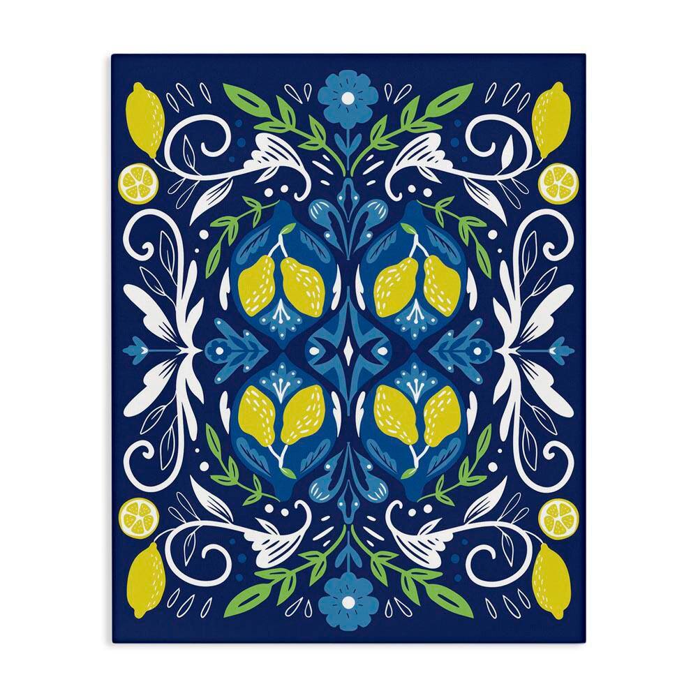 Mosaic Floral Pattern by Louise Allen Designs Unframed Food Graphic Art Print 20 in. x 16 in. price history on PriceWatchPro