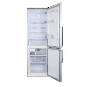 24 in. 11 cu. ft. Bottom Freezer Refrigerator in Stainless Steel, Counter Depth