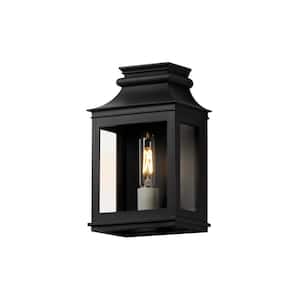 Savannah VX Small Black Outdoor Hardwired Wall Sconce